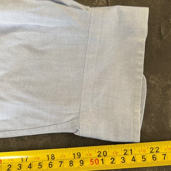 Ralph Lauren Size 16 Button Down 100% Cotton Blue 34/35 - Picture 7 of 7